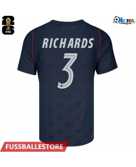 Günstige Vereinigte Staaten Chris Richards #3 Auswärtstrikot WM 2026 Kurzarm